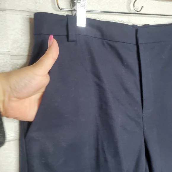 Vince Deep Blue Italian Fabric Trousers - Picture 2 of 5